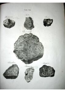 Stannern meteorites (contemporary engravings from Schreibers)